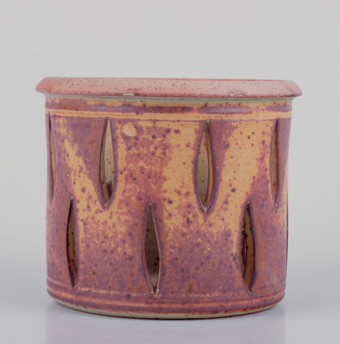 Kuch Keramik, Germany. Two unique ceramic plant pot covers. 1980s - 8
