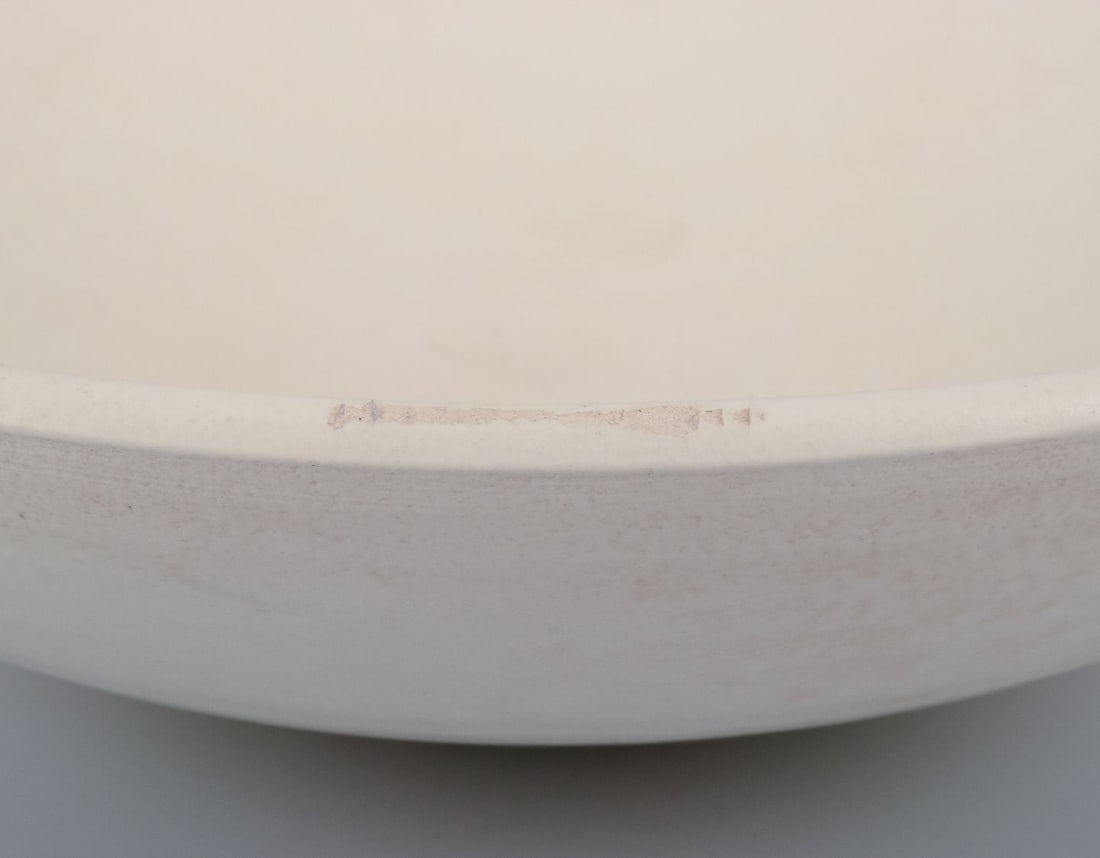 Suzanne Ramie for Atelier Madoura, France. Round ceramic bowl. Glaze in light tones. Mid-20th C. - 4