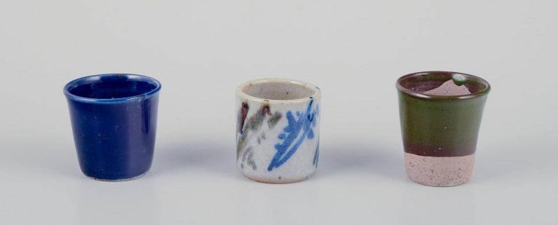 Elly Kuch and Wilhelm Kuch. Three unique miniature vases.1980s (1 of 8)