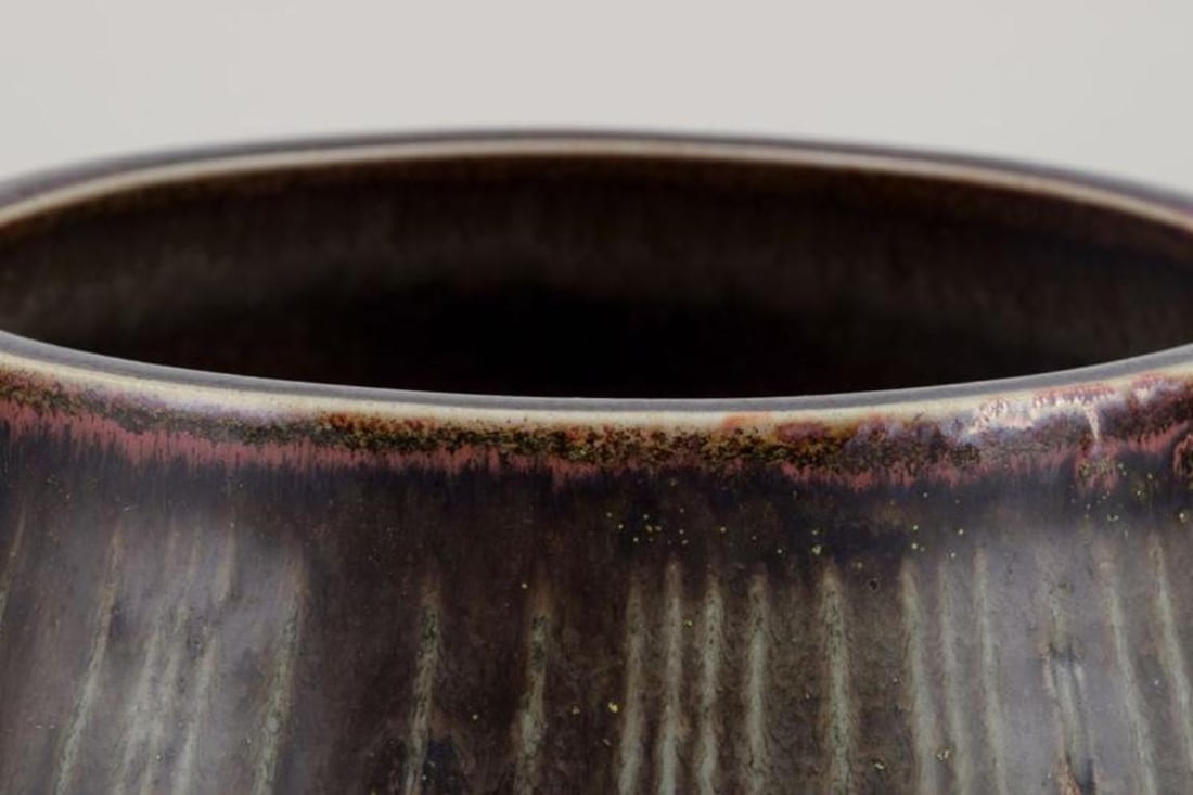 Carl Harry Stahlane for Rorstrand Atelje, Sweden. Large ceramic bowl. Approx. 1960 - 4