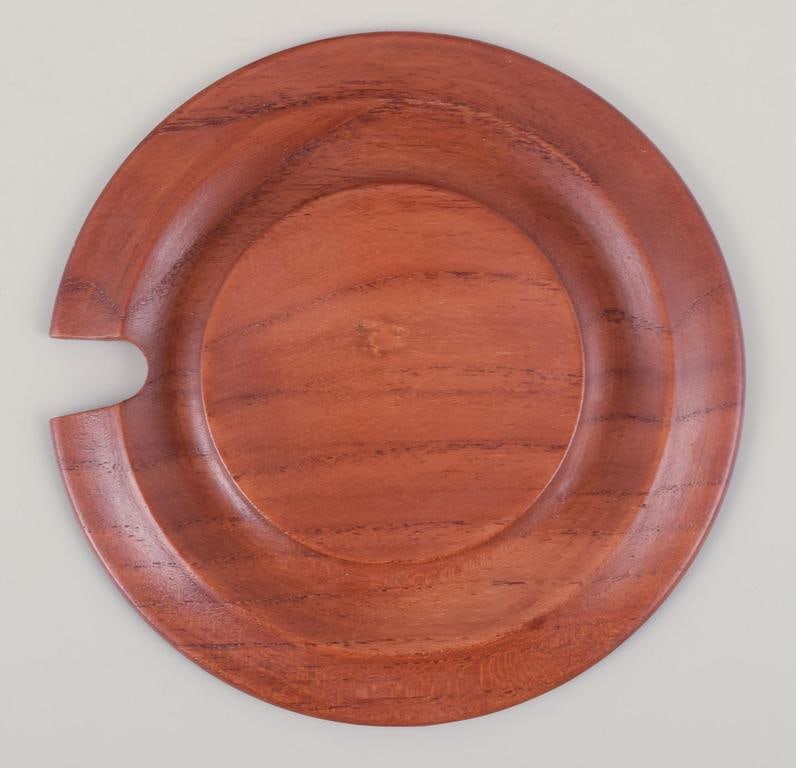 Knabstrup, Denmark. Stoneware saucepan with a wooden lid. Ca 1970. - 7