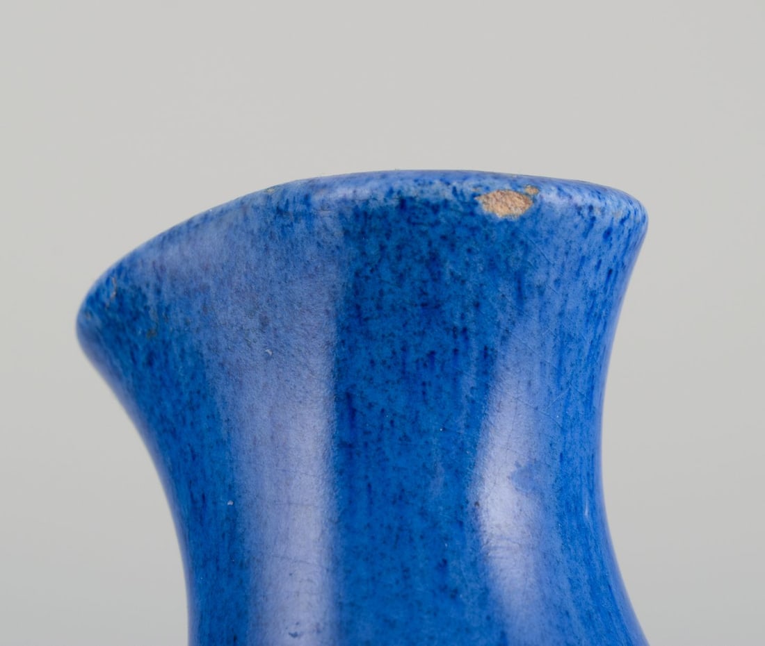 Danish ceramicist, unique vase in the style of Arne Bang. Mid-20th C. - 5