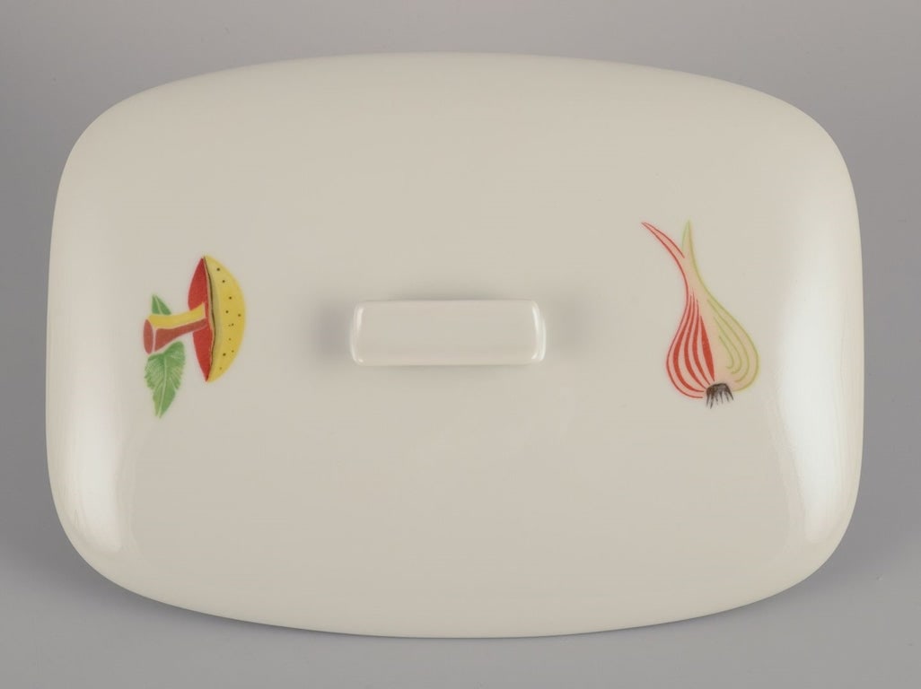 Danild/Lyngby, "Picnic" fireproof lidded fish tureen. 1960s/1970s. - 5