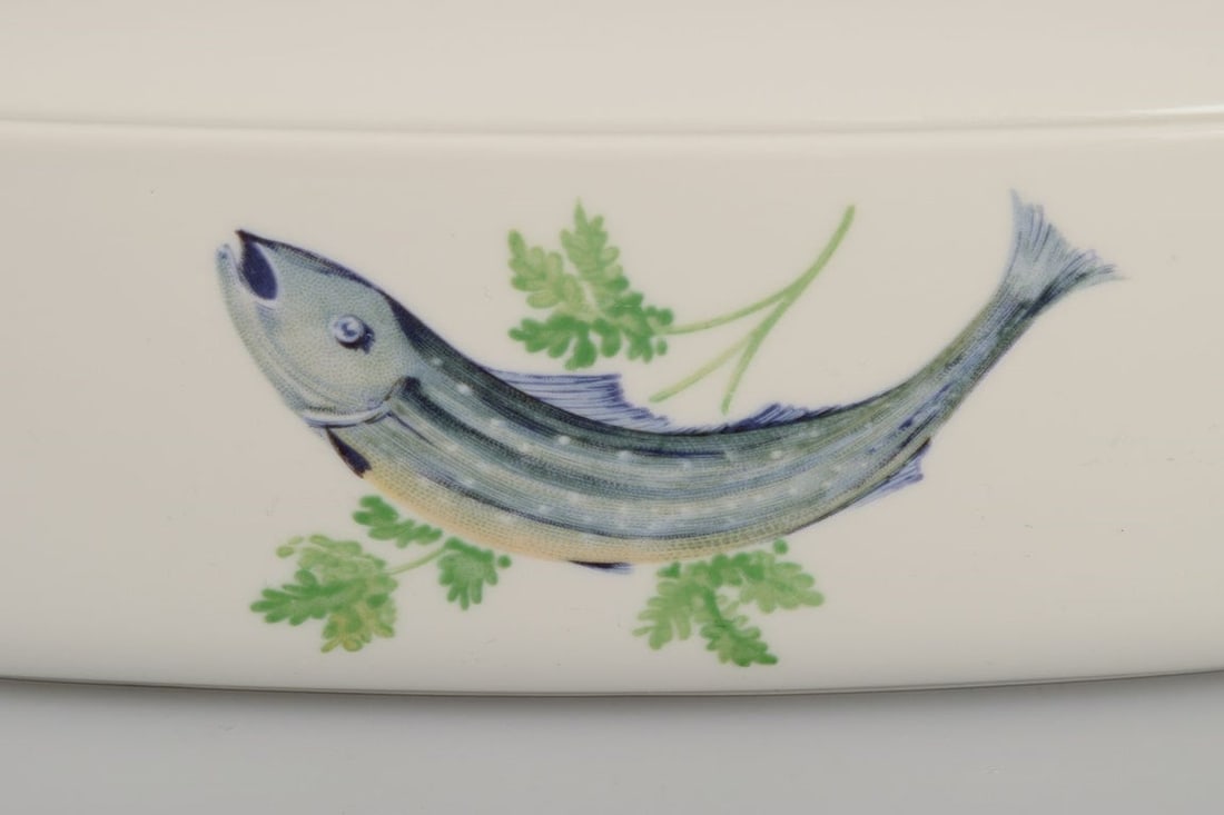 Danild/Lyngby, "Picnic" fireproof lidded fish tureen. 1960s/1970s. - 6