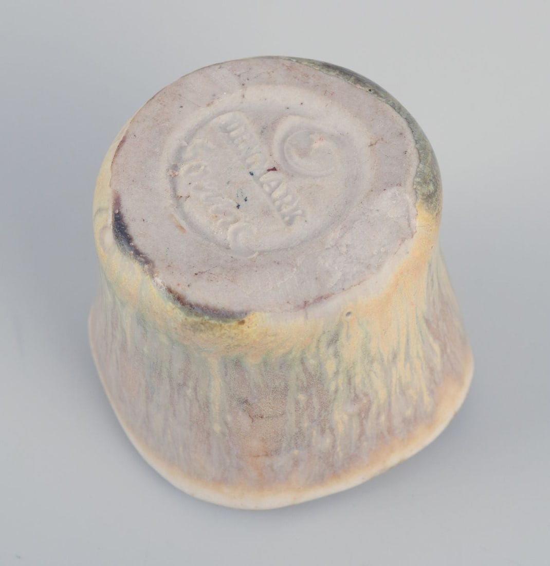 Edith Sonne for Saxbo, Denmark. Small ceramic candlestick. Mid-20th C. - 3