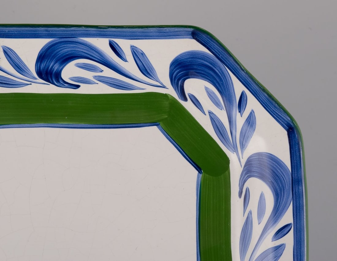 Herend, Hungary. Four square ceramic plates. Approx. 1980s. - 4