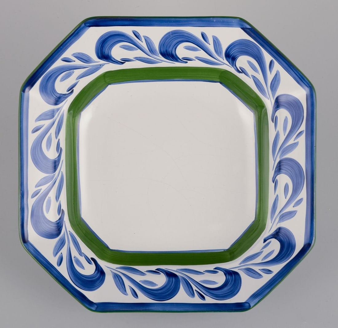 Herend, Hungary. A set of six deep ceramic plates. Approx. 1980s. - 3