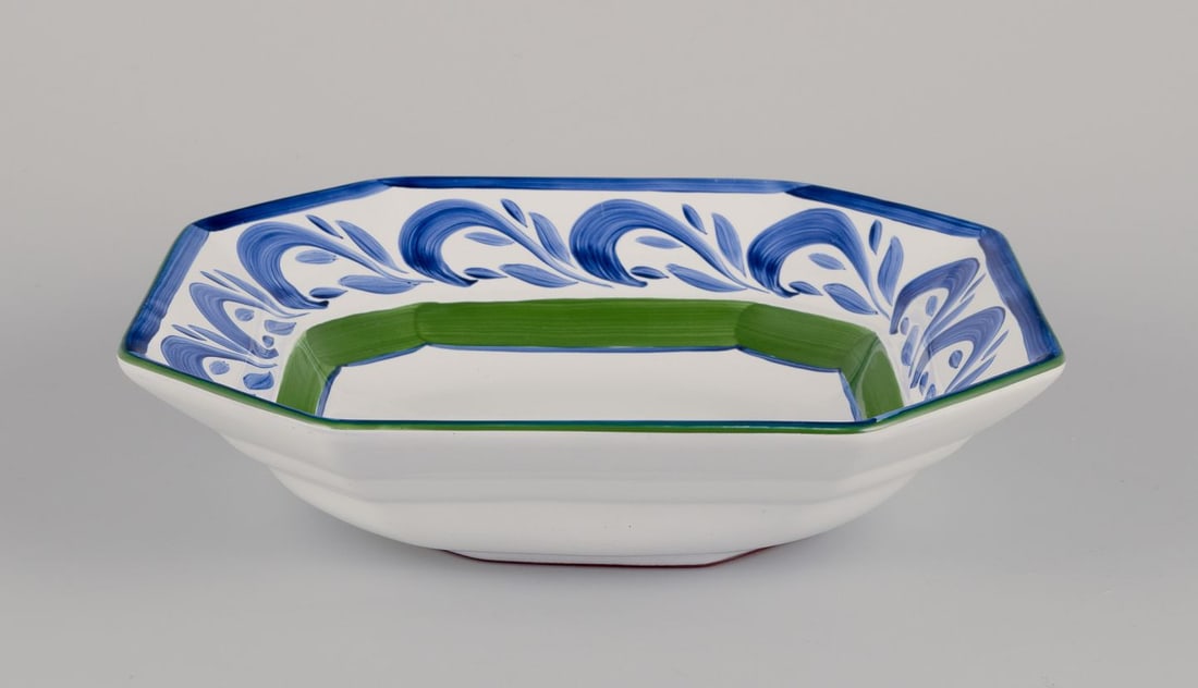 Herend, Hungary. A set of six deep ceramic plates. Approx. 1980s. - 5
