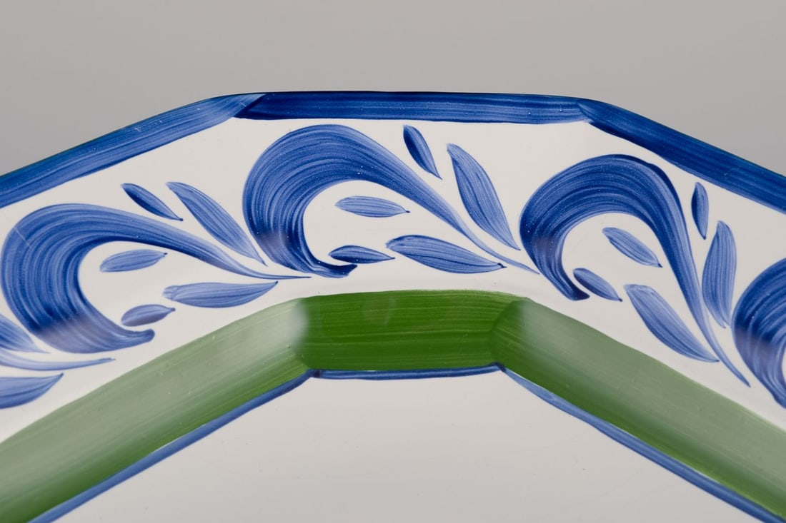 Herend, Hungary. A set of six deep ceramic plates. Approx. 1980s. - 7