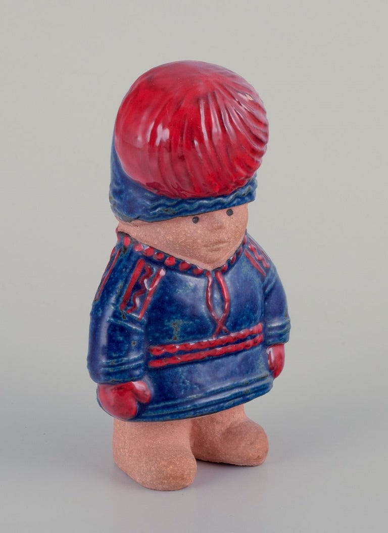 Lisa Larson for Gustavsberg. Stoneware figurine from the "Children of the World" series. "Nils" - 3