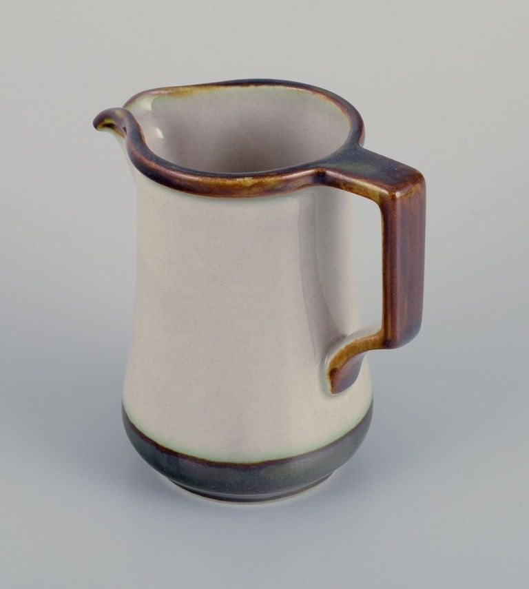 Bing and Grondahl, Tema. Bowl, sugar bowl, and creamer in stoneware. 1970s. - 8