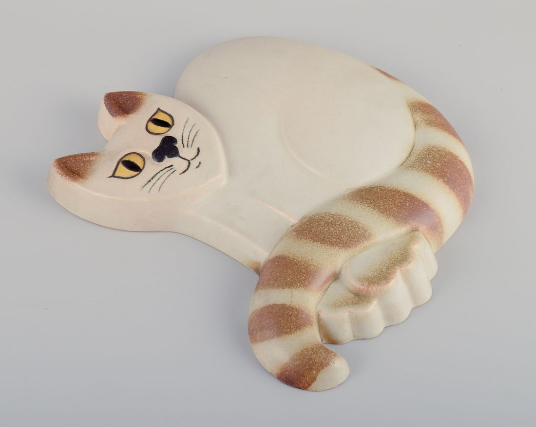 Pia Ronndahl for Gustavsberg, Sweden. Rare ceramic relief from the "Cats" series. Late 20th C. - 5