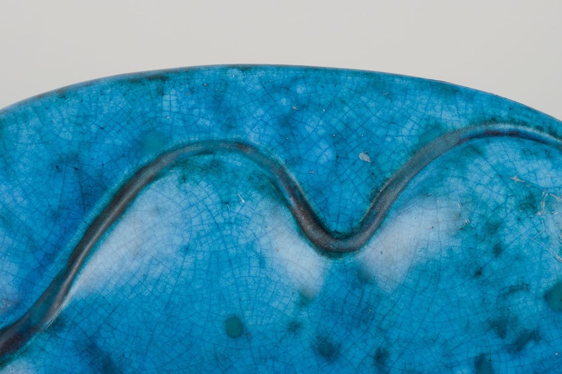 Hans Hedberg, Swedish ceramicist for Biot, France. Unique ceramic bowl. Organic form. - 5