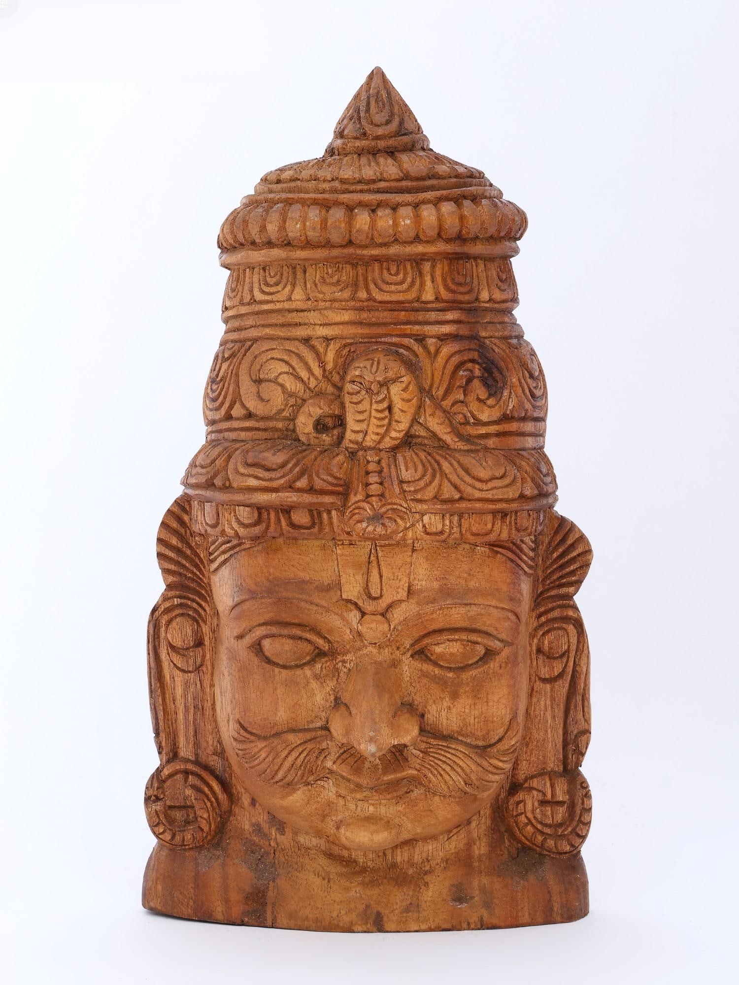 18" Wall Hanging Garuda Head | Wood Carving: Title: 18" Wall Hanging Garuda Head | Wood Carving Description: Artist : Sagai Raj, State Award Winner Additional Information: itemcode: DDO574 Reserve: $264.00 Shipping: Domestic: Shipping rates are