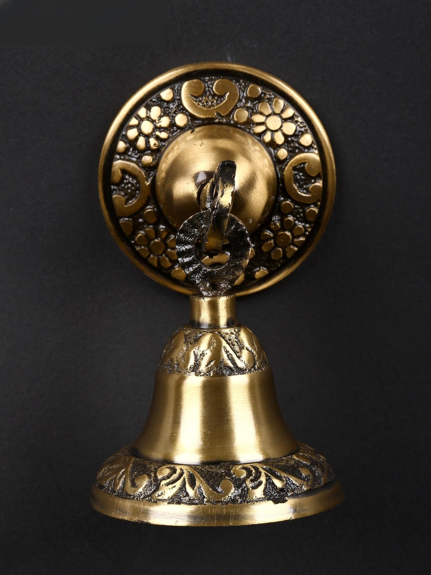 3" Small Wall Hanging Bell in Brass: Title: 3" Small Wall Hanging Bell in Brass Additional Information: itemcode: DDO082 Reserve: $29.00 Shipping: Domestic: Shipping rates are determined by destination International: Foreign shipping rat