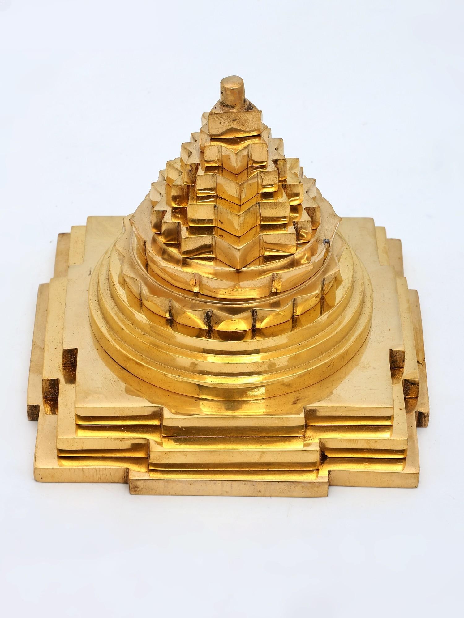 Small Shri Yantra in Brass - 2