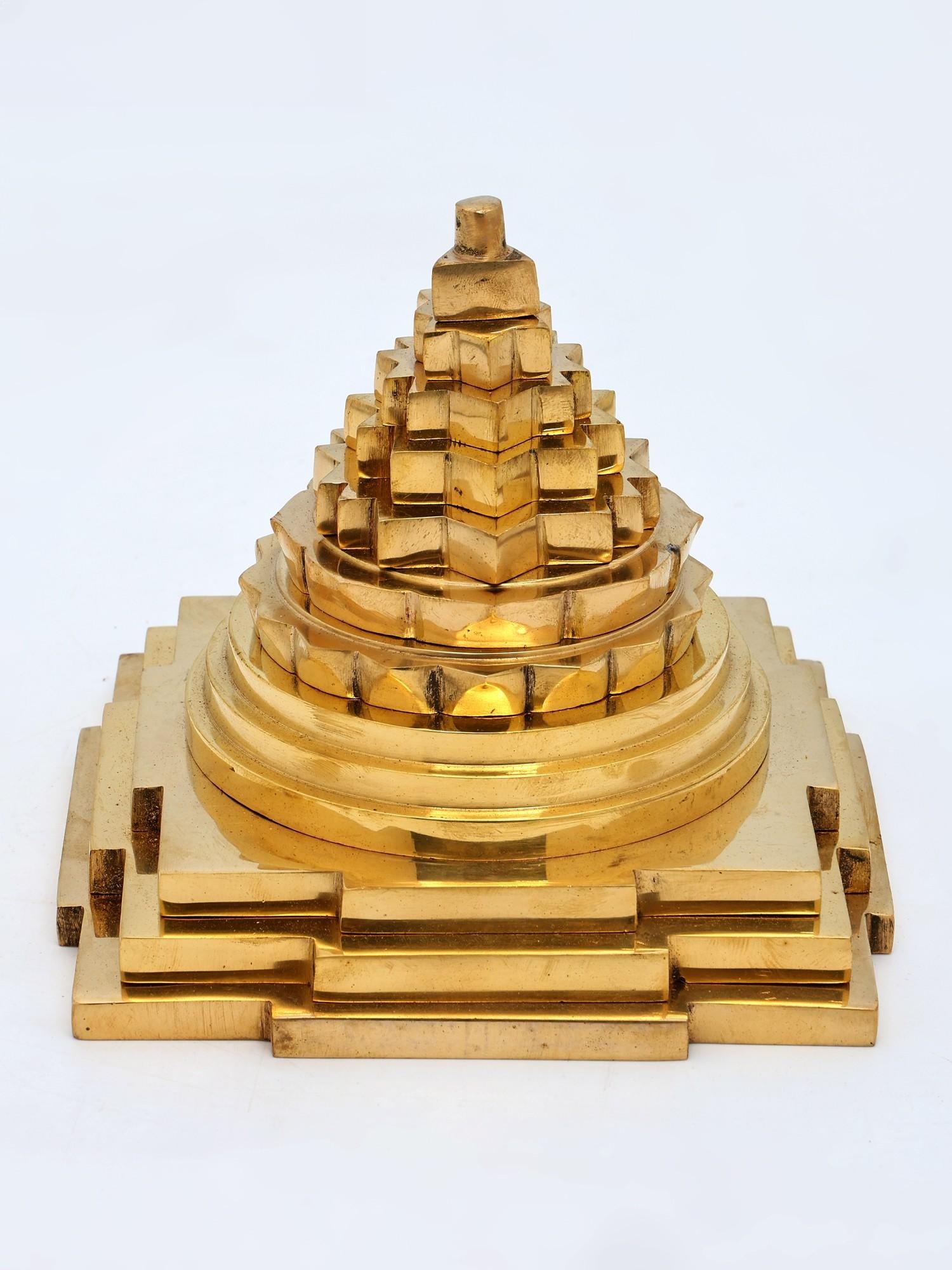 Small Shri Yantra in Brass (1 of 2)
