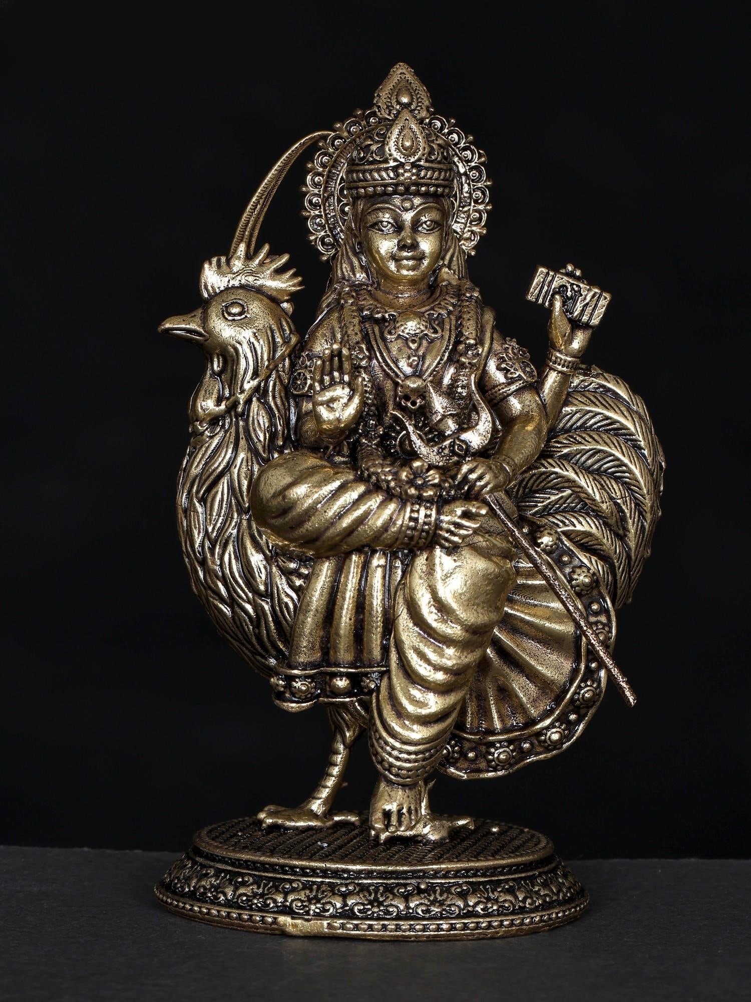 4" Small Superfine Bahuchara Mata | Brass Statue: Title: 4" Small Superfine Bahuchara Mata | Brass Statue Additional Information: itemcode: DDO093 Reserve: $68.00 Shipping: Domestic: Shipping rates are determined by destination International: Foreign