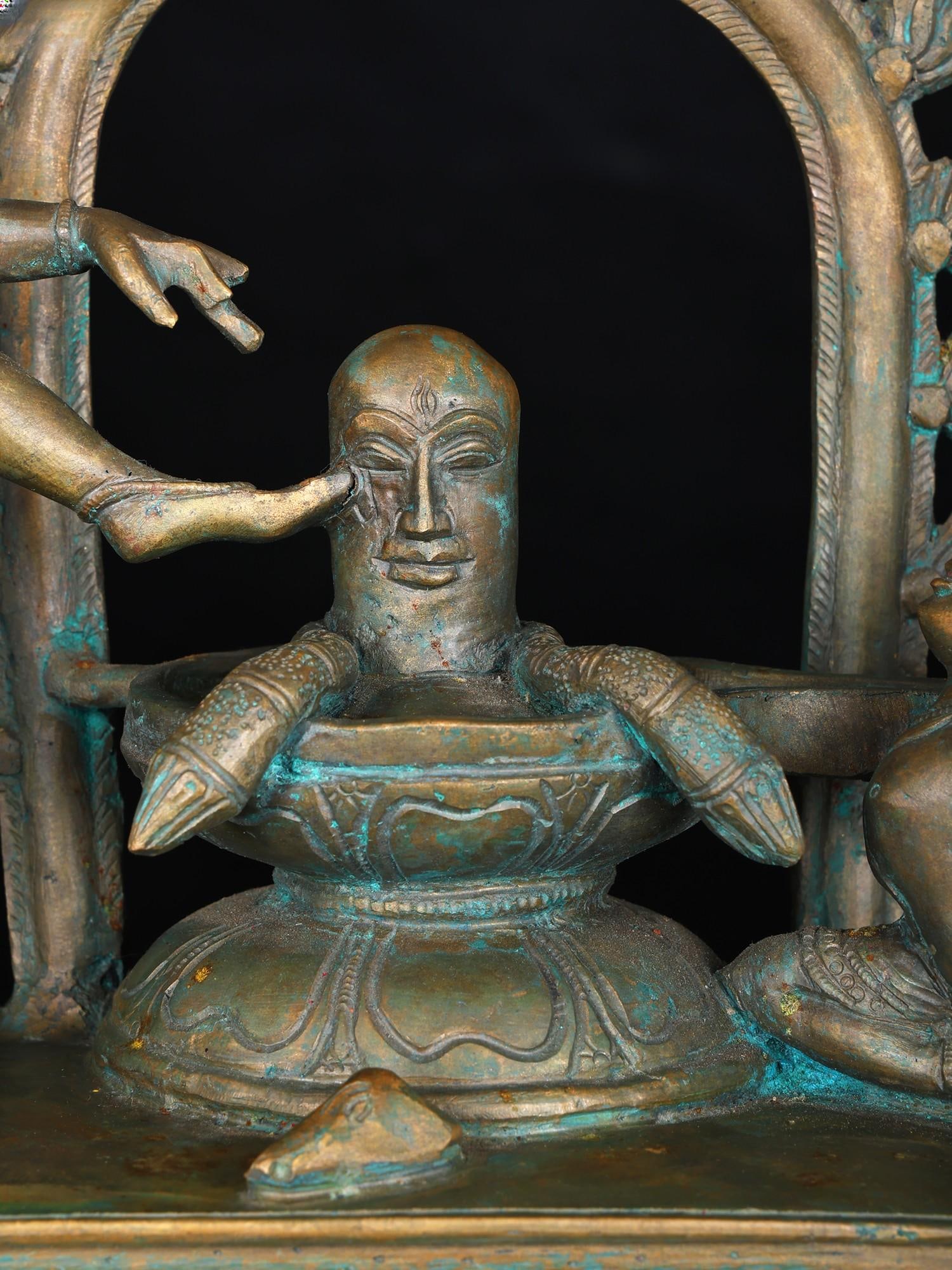 11" Kannappa Nayanar | Bronze Statue - 2