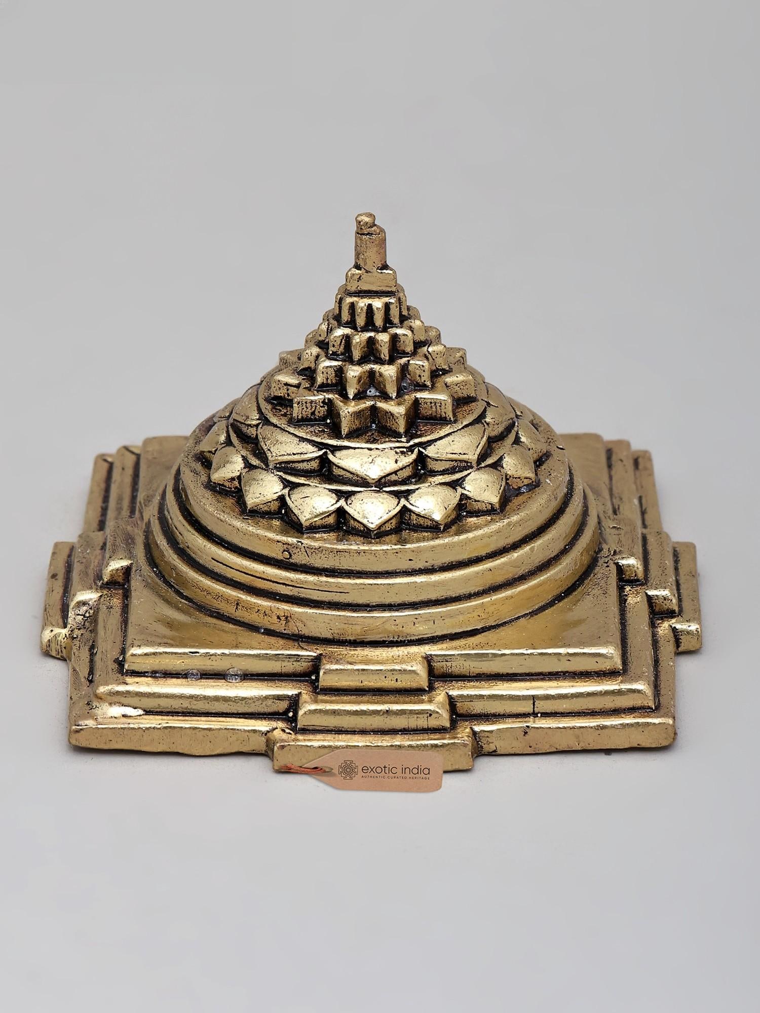 3" Superfine Shri Yantra | Brass Statue (1 of 2)
