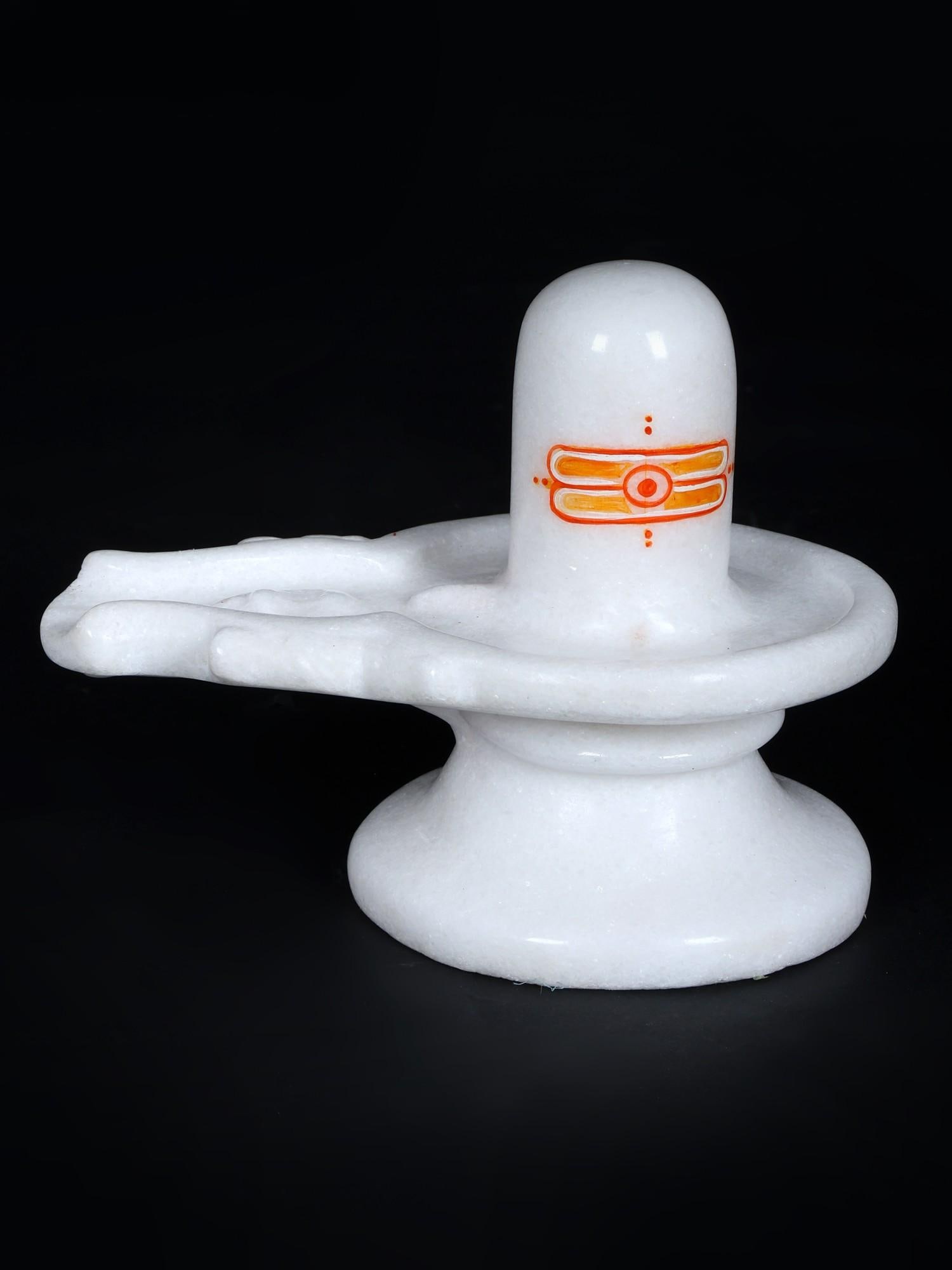 6" Small Shivalinga in White Marble: Title: 6" Small Shivalinga in White Marble Additional Information: itemcode: DDO208 Reserve: $301.00 Shipping: Domestic: Shipping rates are determined by destination International: Foreign shipping ra