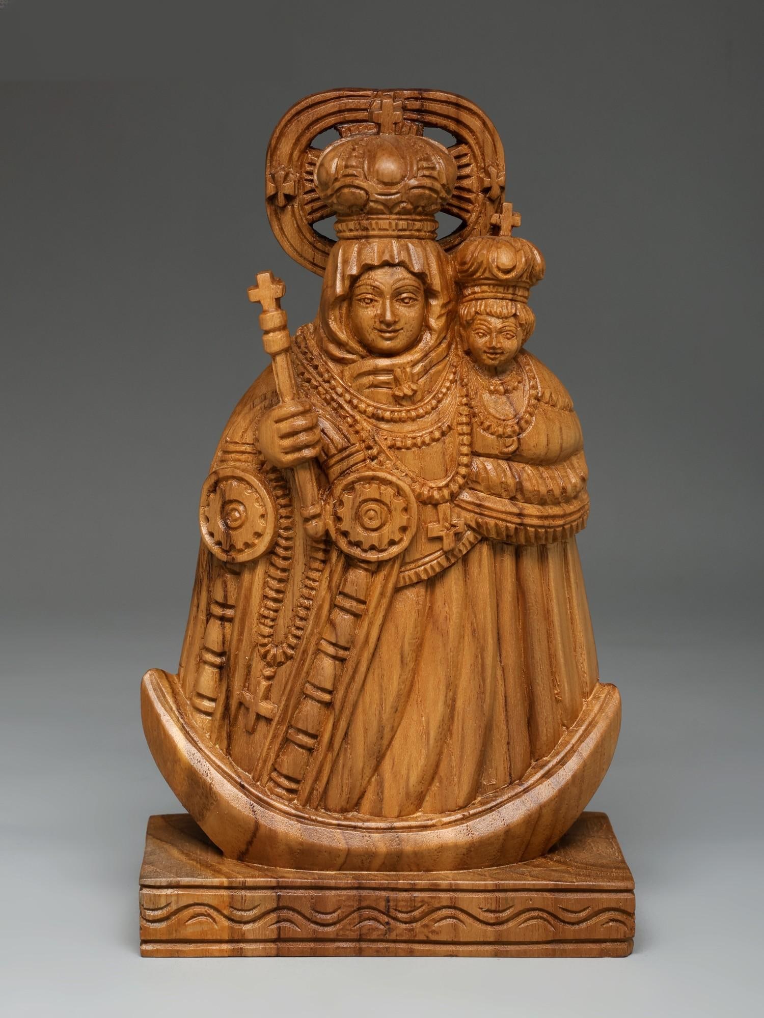 8" Velankanni Mother Mary | Wood Carved Statue: Title: 8" Velankanni Mother Mary | Wood Carved Statue Additional Information: itemcode: DDO657 Reserve: $310.00 Shipping: Domestic: Shipping rates are determined by destination International: Foreign