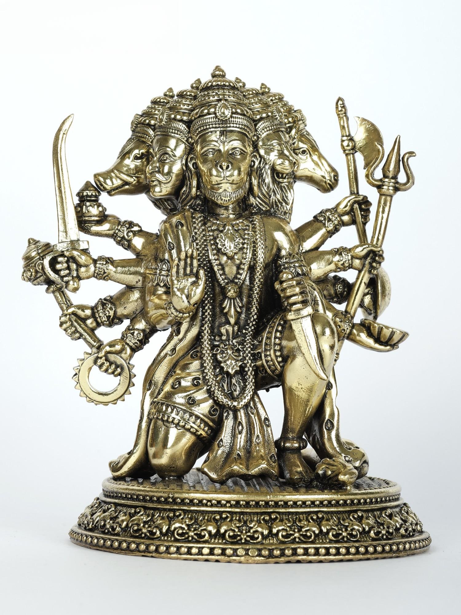 Superfine Ten Armed Panchamukhi Lord Hanuman /Brass Statue /Different Sizes: Description: --- Additional Information: itemcode: DDM301 Reserve: $171.00 Shipping: Domestic: Shipping rates are determined by destination International: Foreign shipping rates are determined by