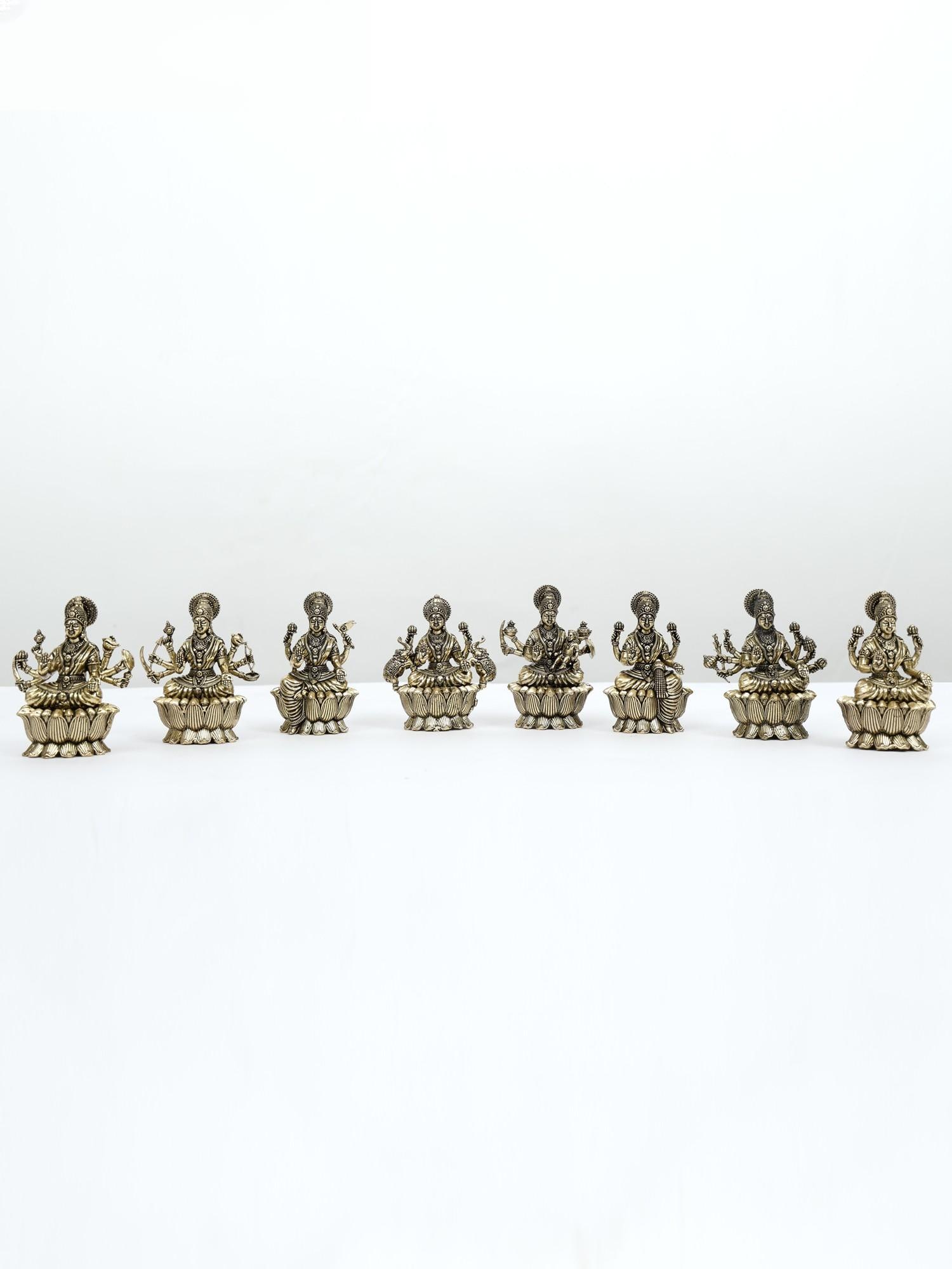 3" Small Superfine Ashtalakshmi Set /Brass Statues: Description: --- Additional Information: itemcode: DDM302 Reserve: $166.00 Shipping: Domestic: Shipping rates are determined by destination International: Foreign shipping rates are determined by
