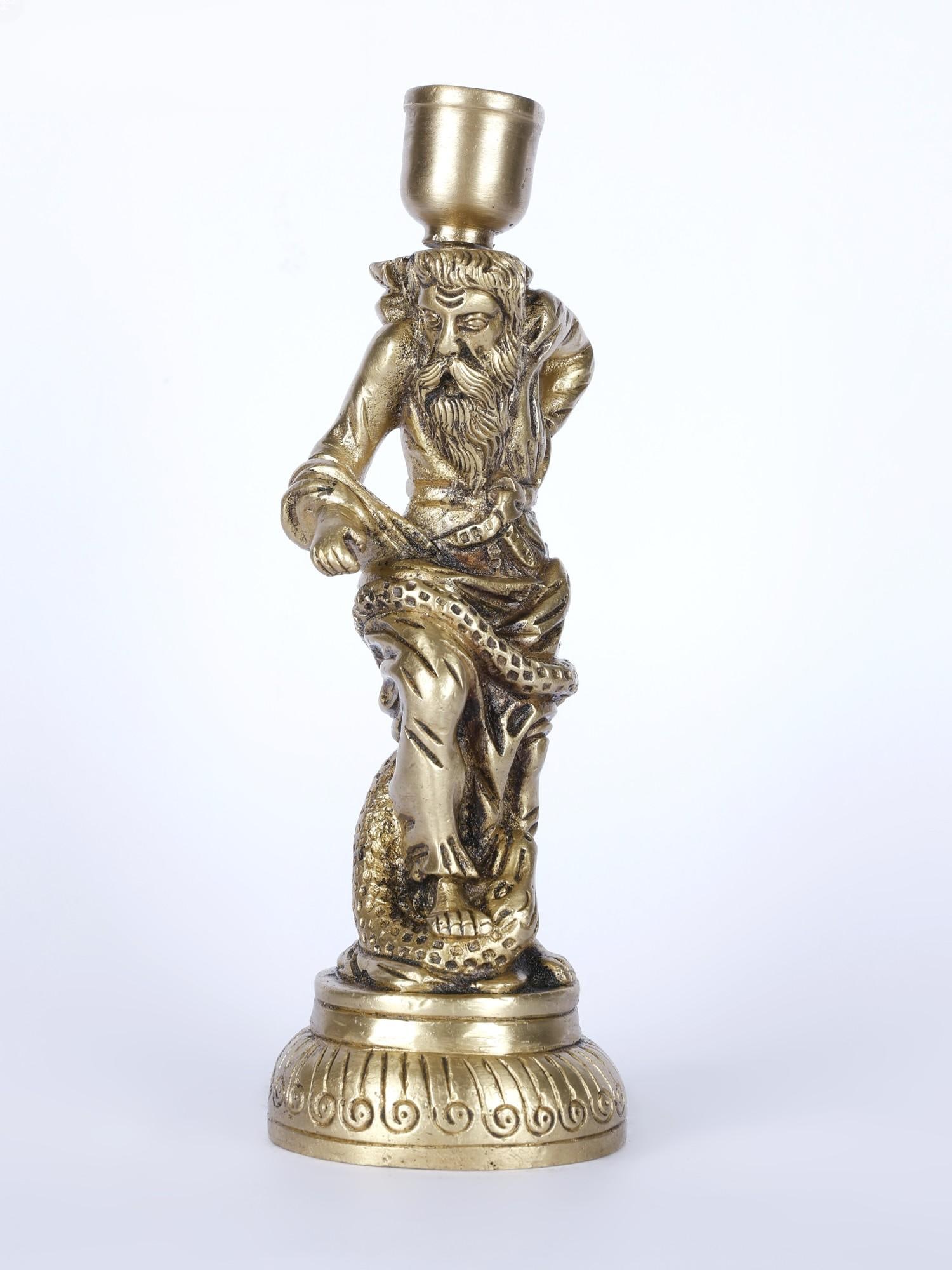 7" Asclepius - The Greek God of Medicine /Candle Holder /Table Decor (1 of 2)