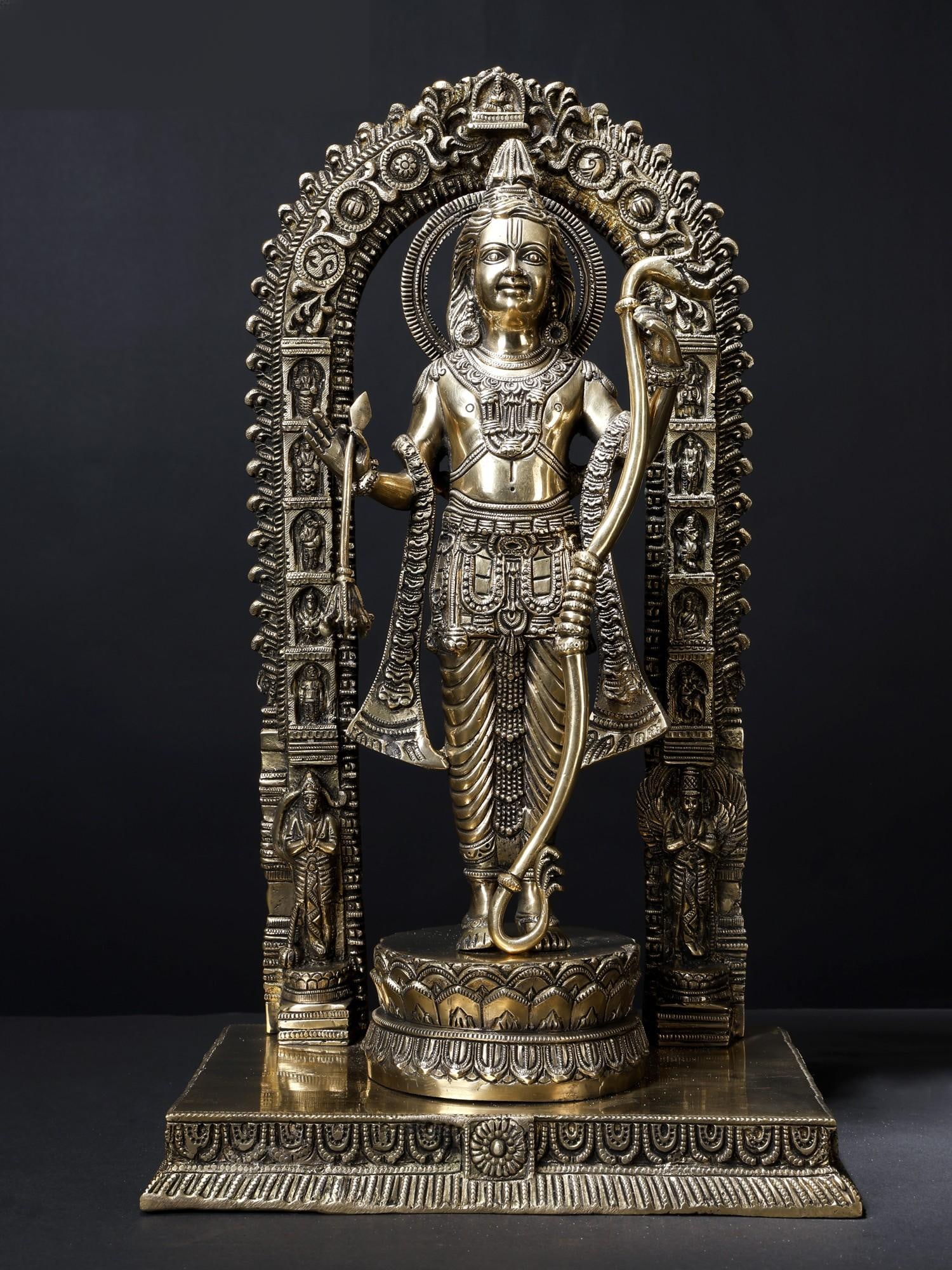 19" Shri Ram Lalla /Brass Statue: Description: --- Additional Information: itemcode: DDM412 Reserve: $926.00 Shipping: Domestic: Shipping rates are determined by destination International: Foreign shipping rates are determined by dest