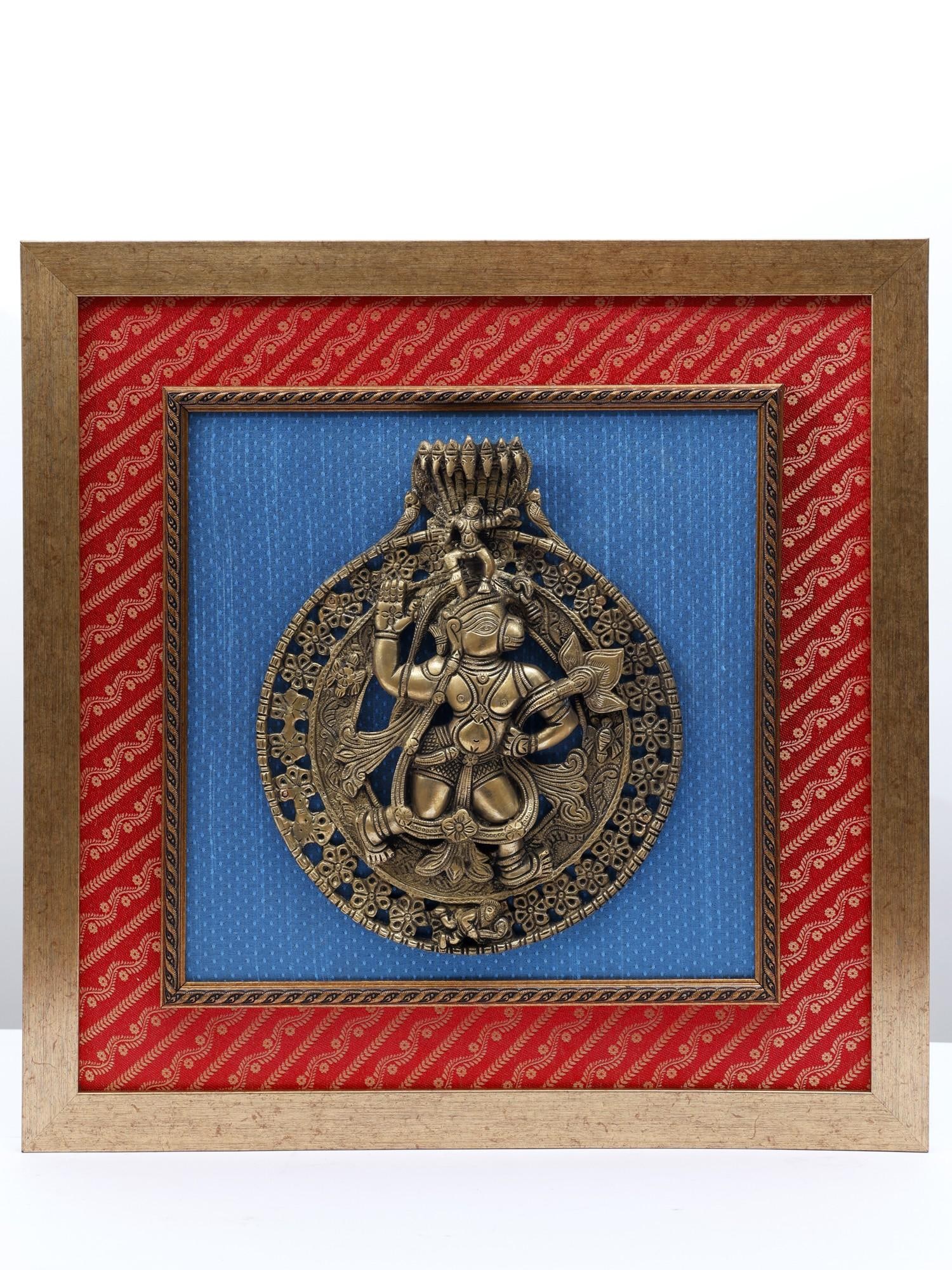 19" Lord Hanuman /Wood Framed Brass Sculpture /Wall Hanging: Description: --- Additional Information: itemcode: DDM736 Reserve: $186.00 Shipping: Domestic: Shipping rates are determined by destination International: Foreign shipping rates are determined by dest
