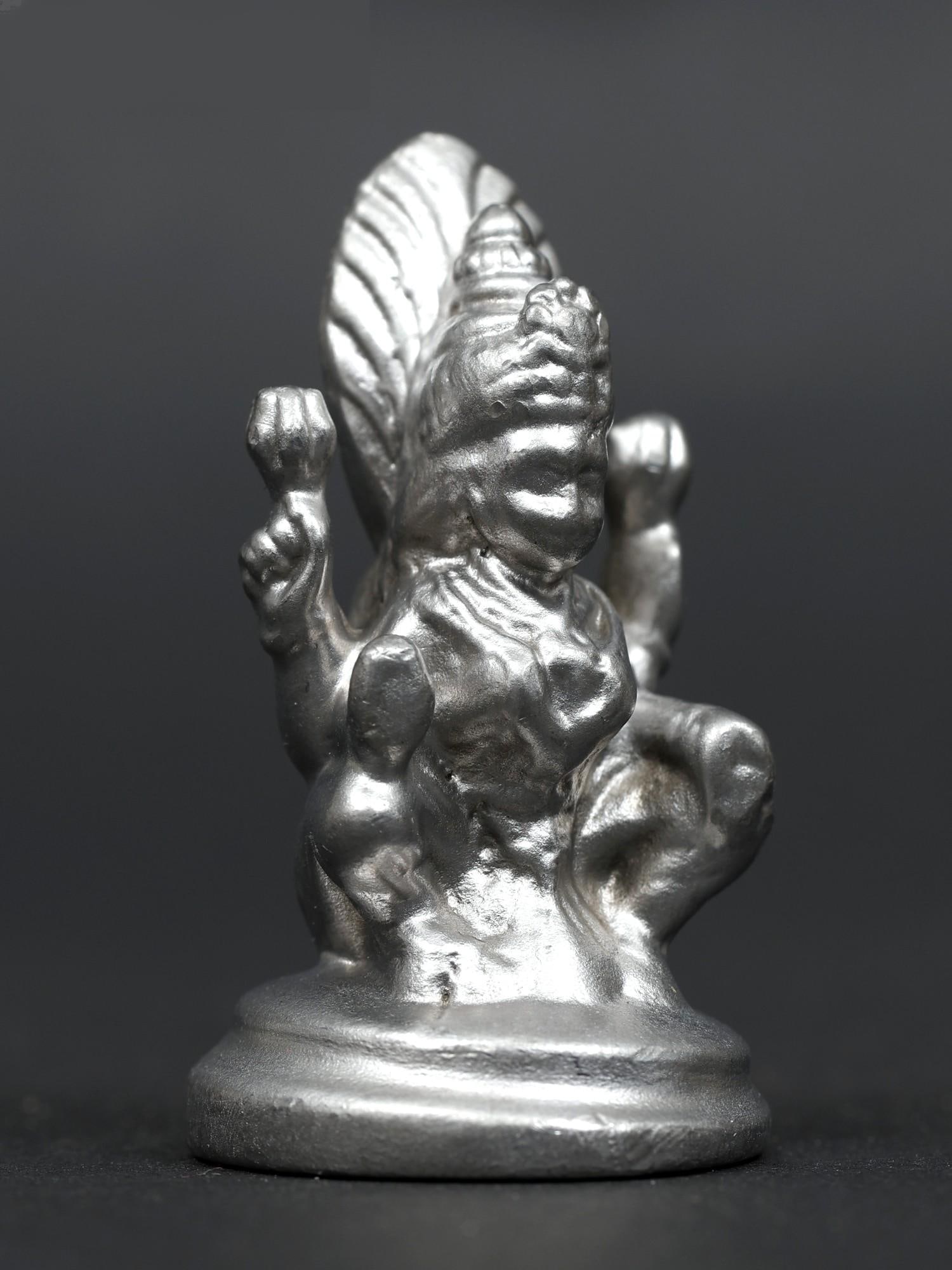 1" Small Sitting Goddess Lakshmi /Mercury Statue - 2