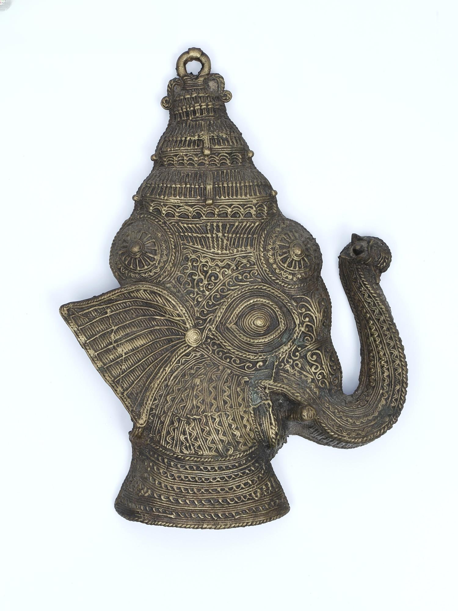 10" Brass Ganesha Wall Hanging (1 of 2)