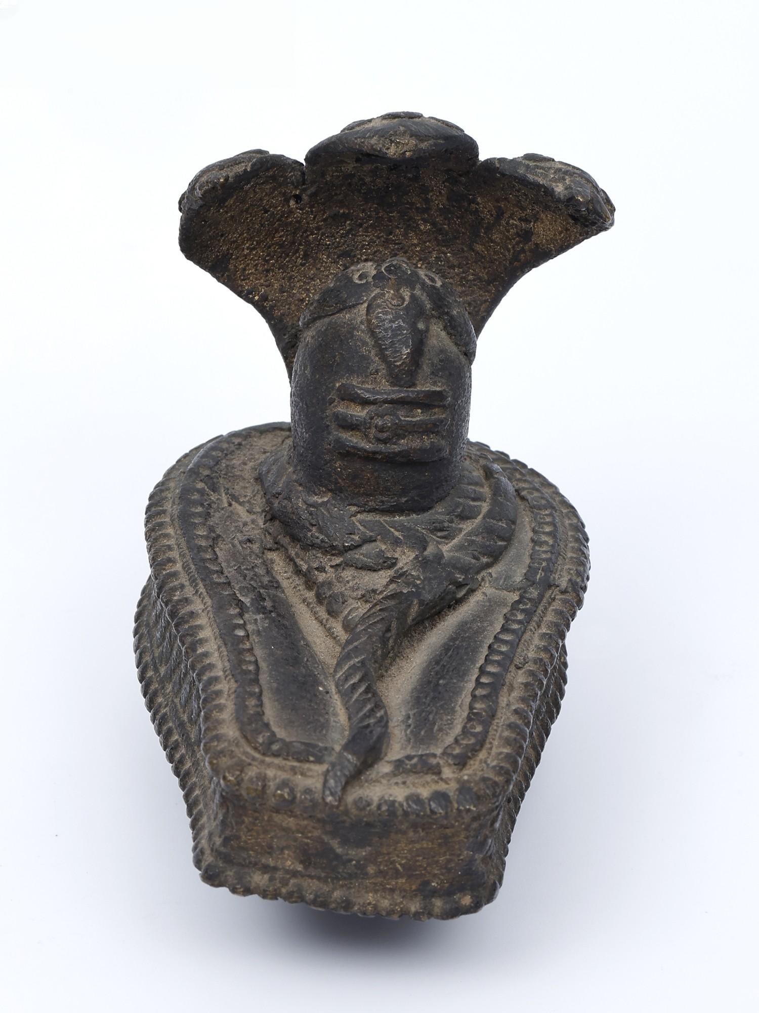 3" Tribal Shiva Linga with Protecting Snake (1 of 2)
