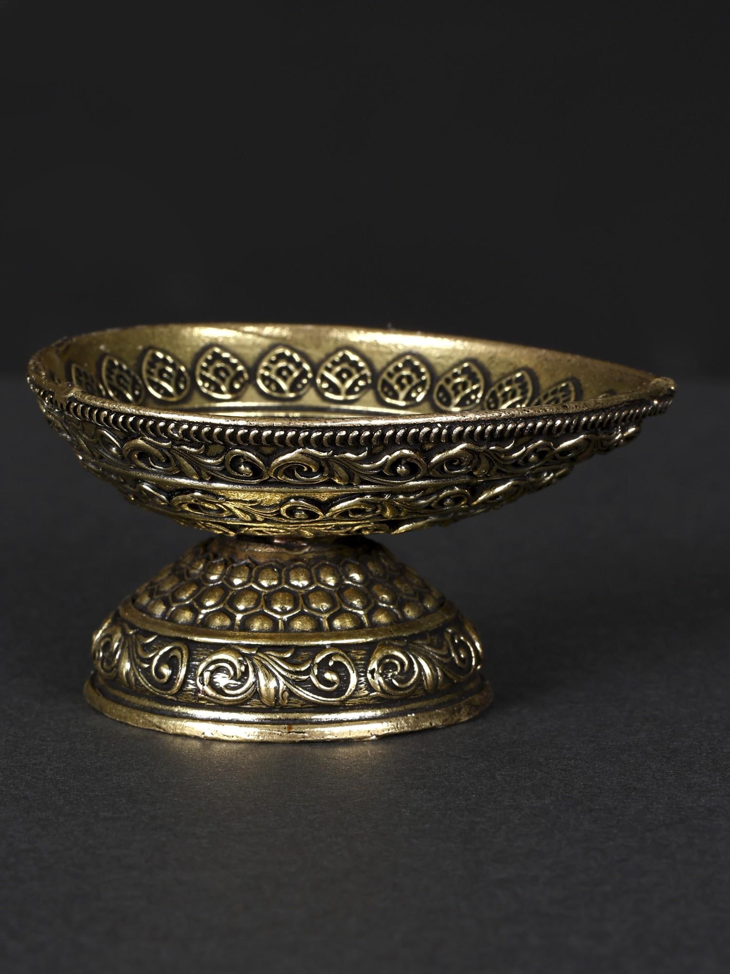 2" Superfine Designer Diya in Brass - 2