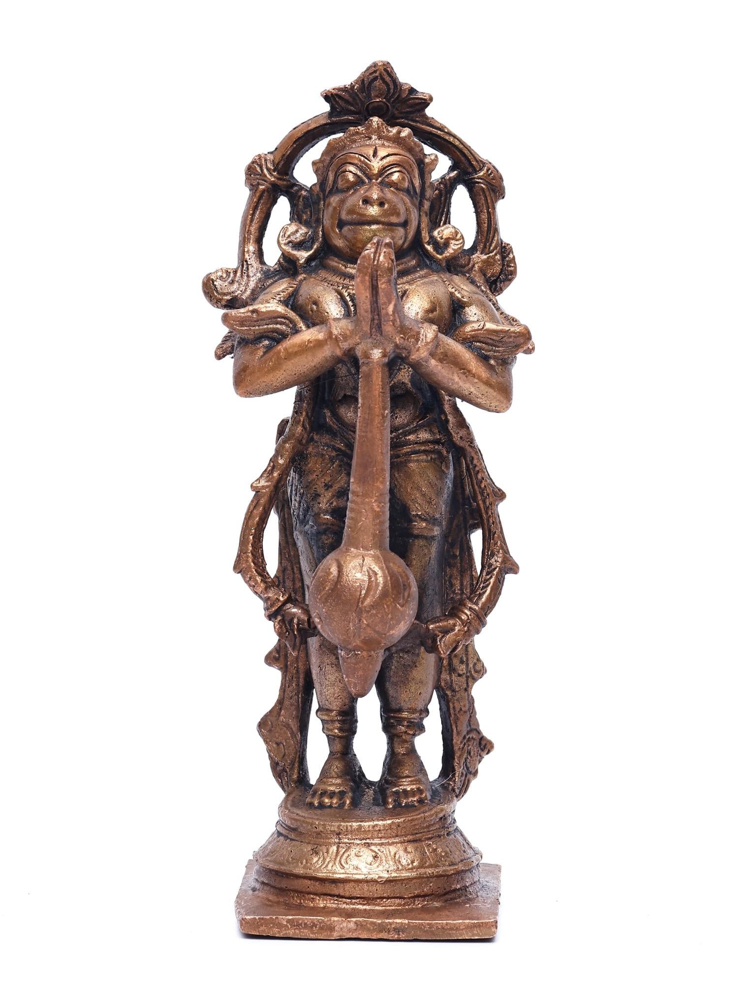 5" Small Standing Lord Hanuman /Copper Statue: Description: --- Additional Information: itemcode: DDN558 Reserve: $103.00 Shipping: Domestic: Shipping rates are determined by destination International: Foreign shipping rates are determined by