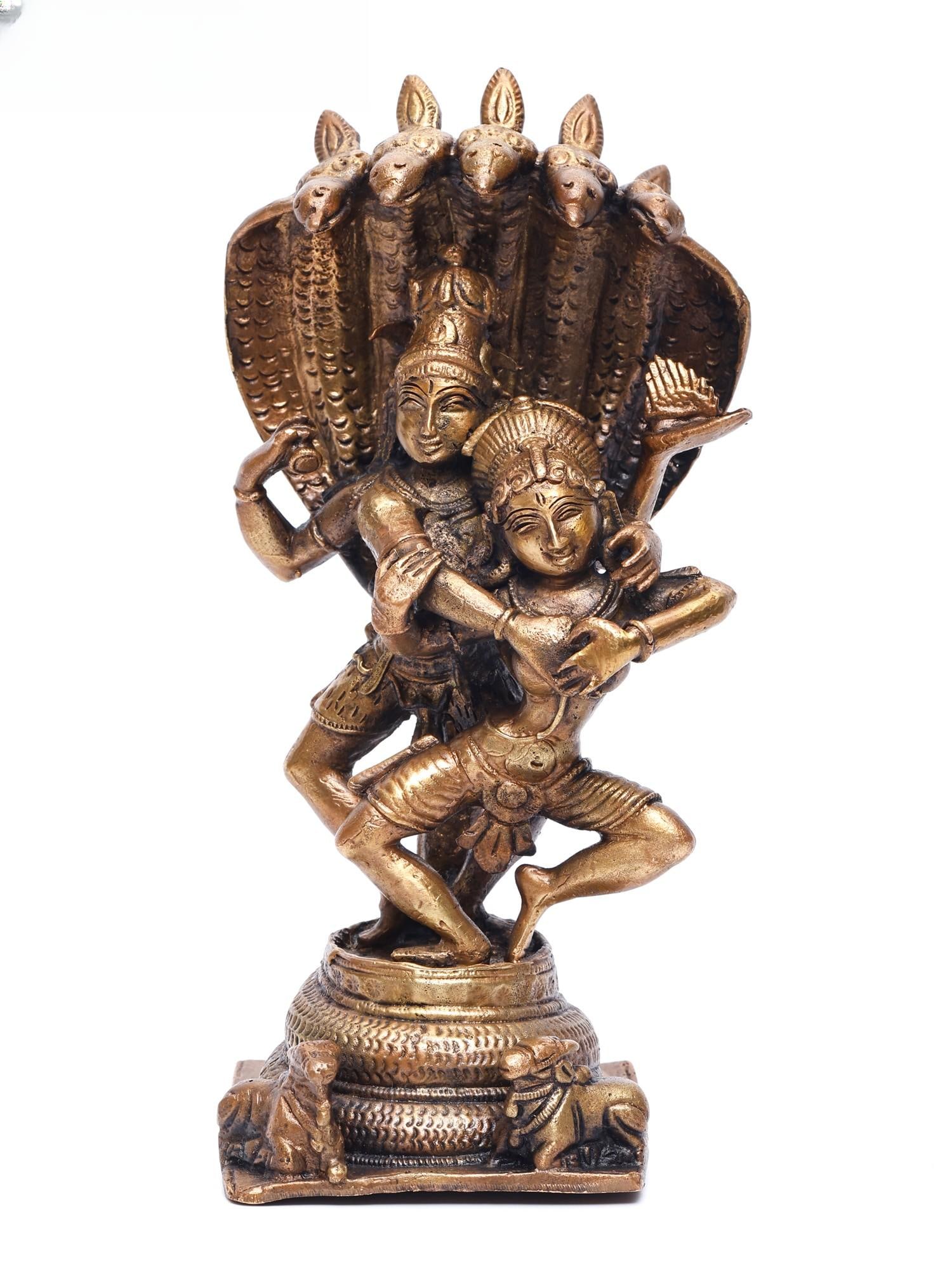 7" Dancing Shiva Parvati with Protecting Naag /Copper Statue: Description: --- Additional Information: itemcode: DDN575 Reserve: $197.00 Shipping: Domestic: Shipping rates are determined by destination International: Foreign shipping rates are determined by dest
