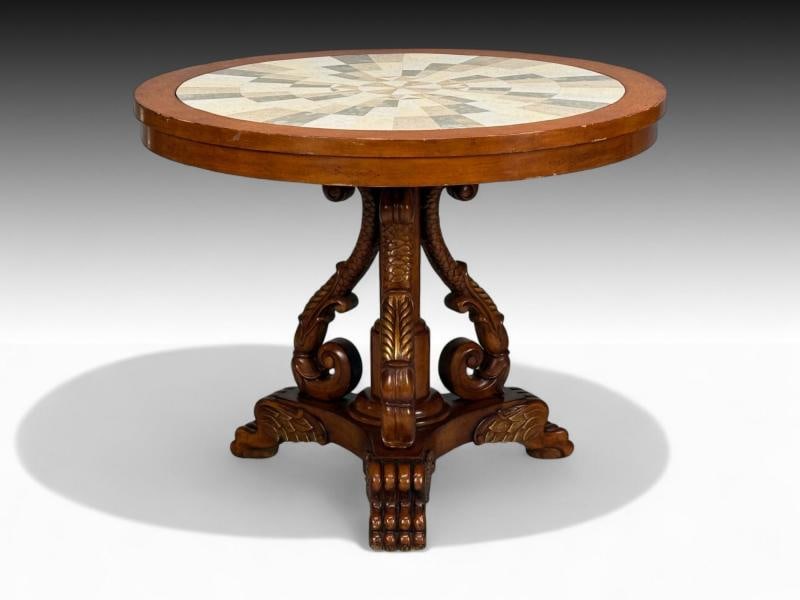 Regency Style, Pine, Stone, Accent Tables, USA, 20th c. - 3