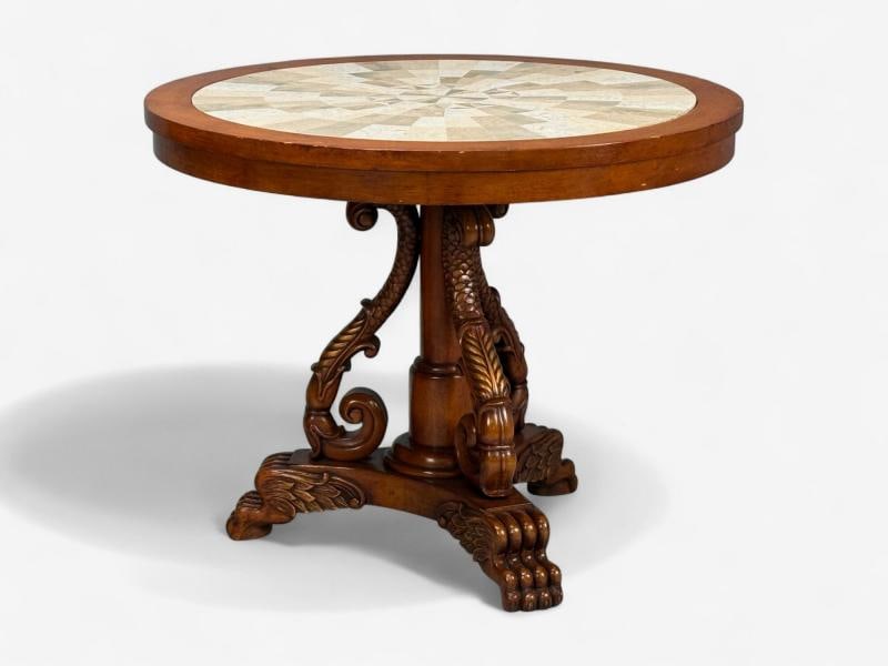 Regency Style, Pine, Stone, Accent Tables, USA, 20th c. - 6