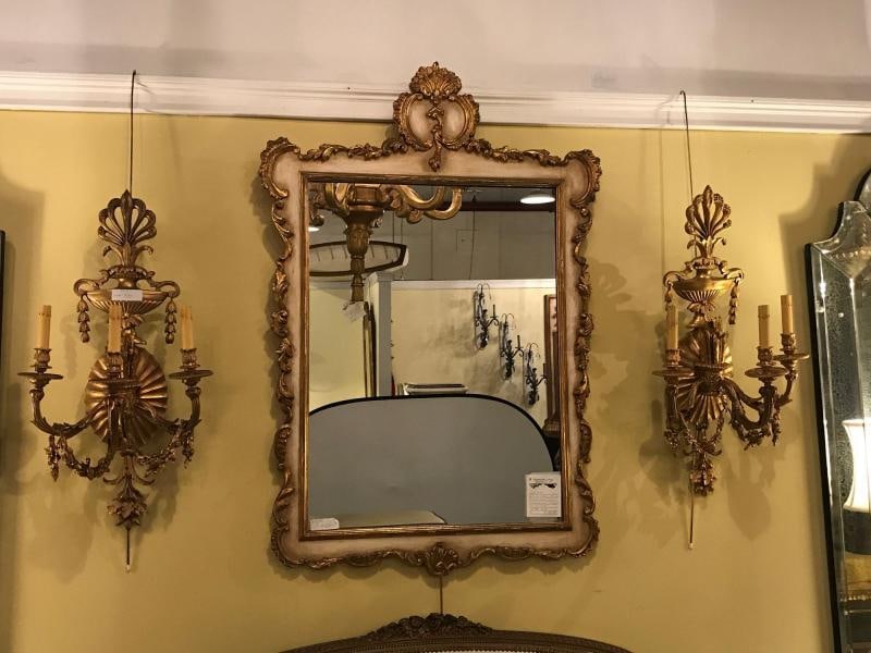 Pair of Bronze Three-Light Sconces in an Urn Form - 2