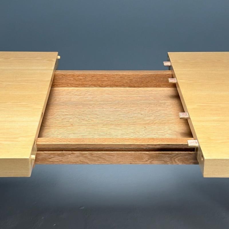 Contemporary, Modern Rectangular Dining Table, Ashwood Veneer, Gilt Metal - 8