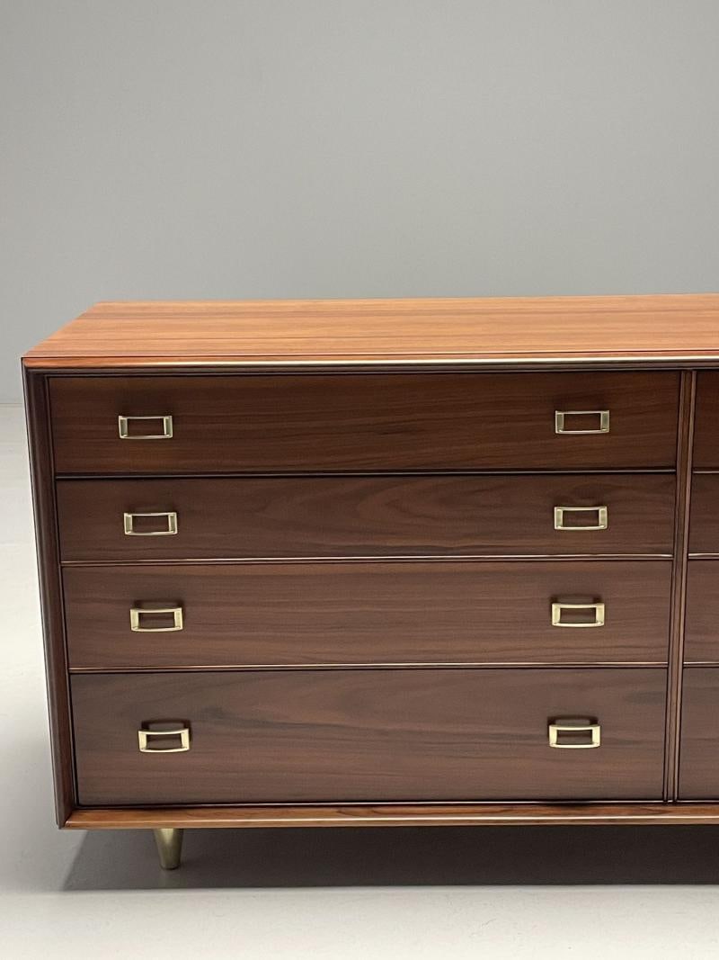 Paul Frankl, John Stuart, Mid-Century Modern, Dresser, Walnut, Brass, USA, 1950s - 7