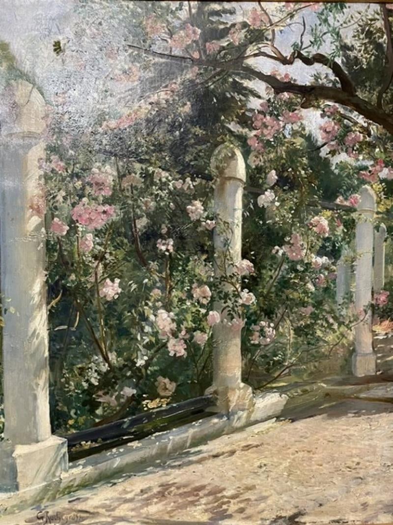 Georges Antoine Rochegrosse, Oil on Canvas, Almond Trees, Sotheby's Provenance - 10