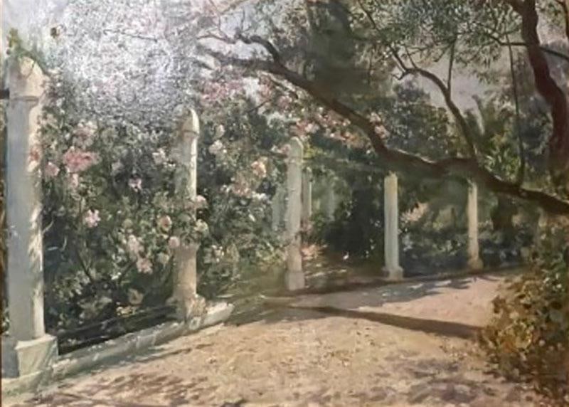 Georges Antoine Rochegrosse, Oil on Canvas, Almond Trees, Sotheby's Provenance (1 of 12)