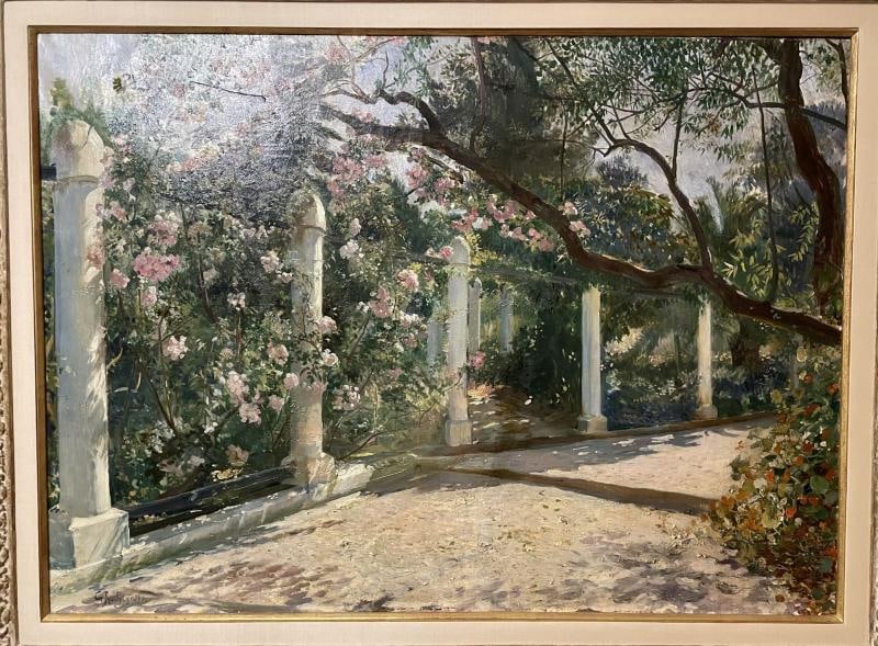 Georges Antoine Rochegrosse, Oil on Canvas, Almond Trees, Sotheby's Provenance - 3