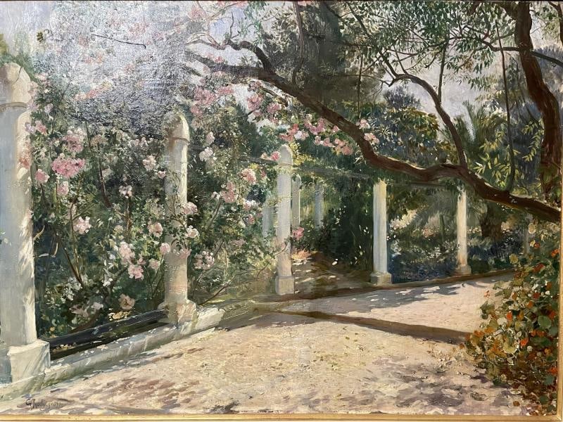 Georges Antoine Rochegrosse, Oil on Canvas, Almond Trees, Sotheby's Provenance - 5