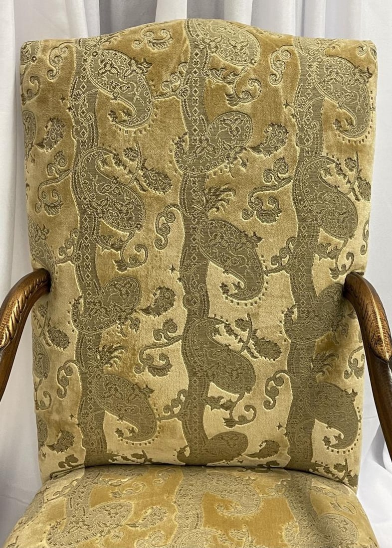 Pair of Throne Chairs, Fauteuils in Louis XIV Fashion, Fine Upholstery - 6
