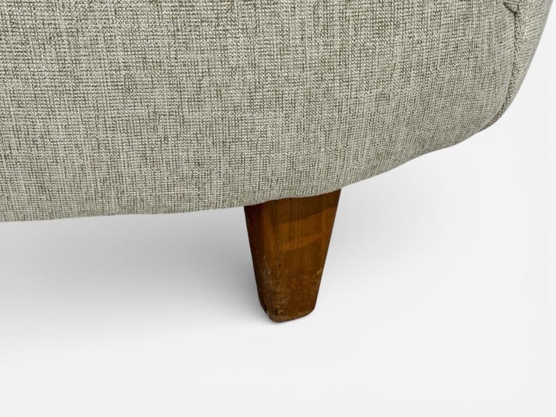 Danish Modern, Banana Sofa, Beechwood, Green Fabric, Denmark, 1940s - 11