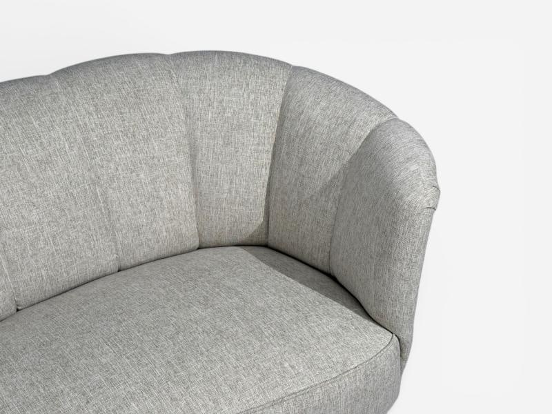 Danish Modern, Banana Sofa, Beechwood, Green Fabric, Denmark, 1940s - 6