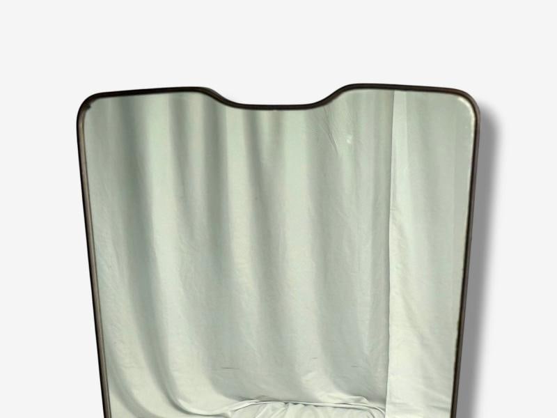 Italian Modern, Brass, Glass, Wall Mirror, Italy, 1950s - 5